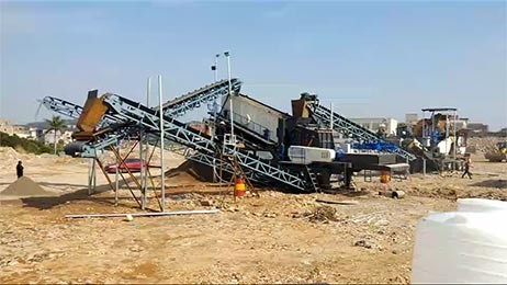 北京通州建筑垃圾移动制沙现场视频